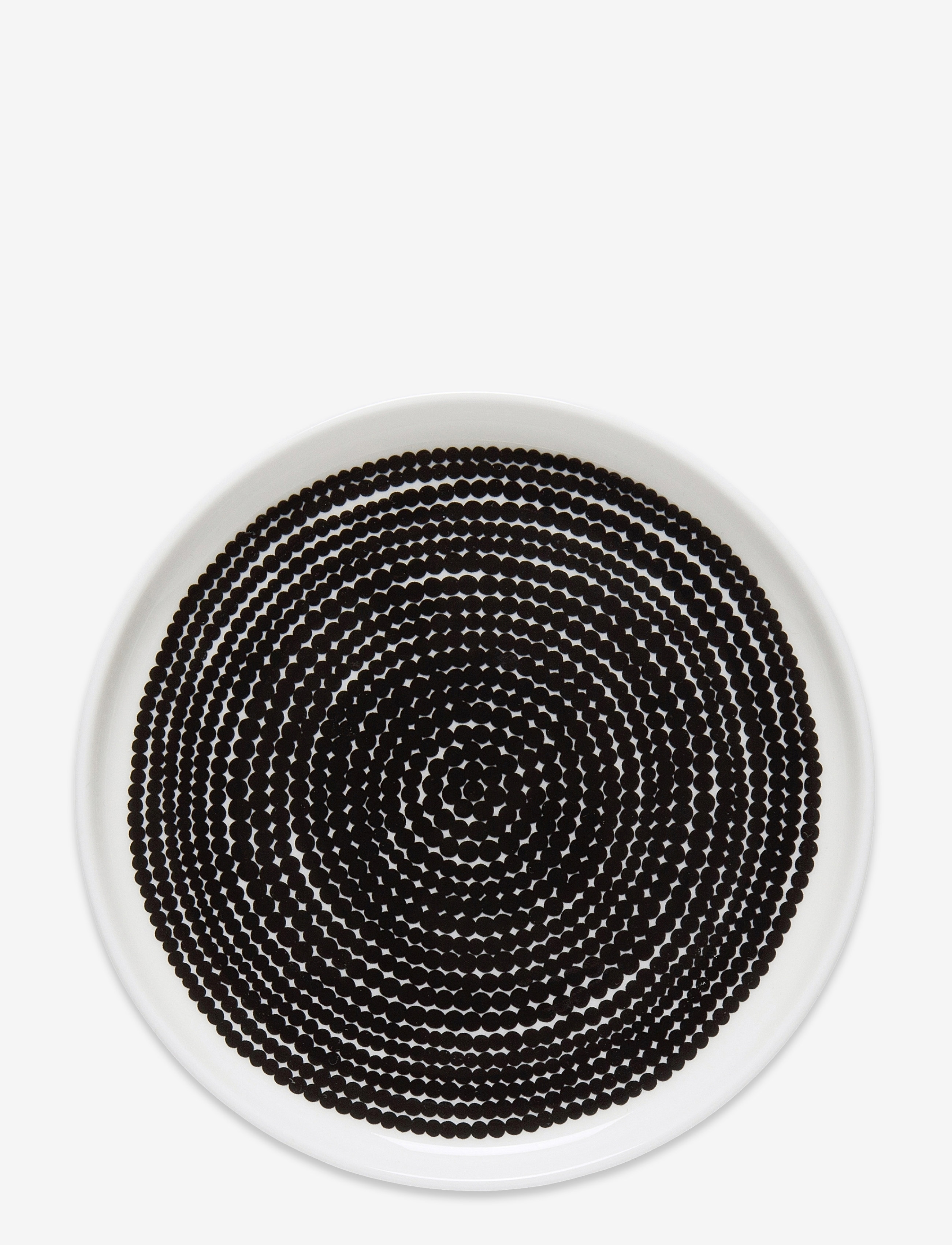 Marimekko Home Siirtolapuut. Plate 13,5 Cm, Small Plade, Sort, Str: Ø 13.5 cm