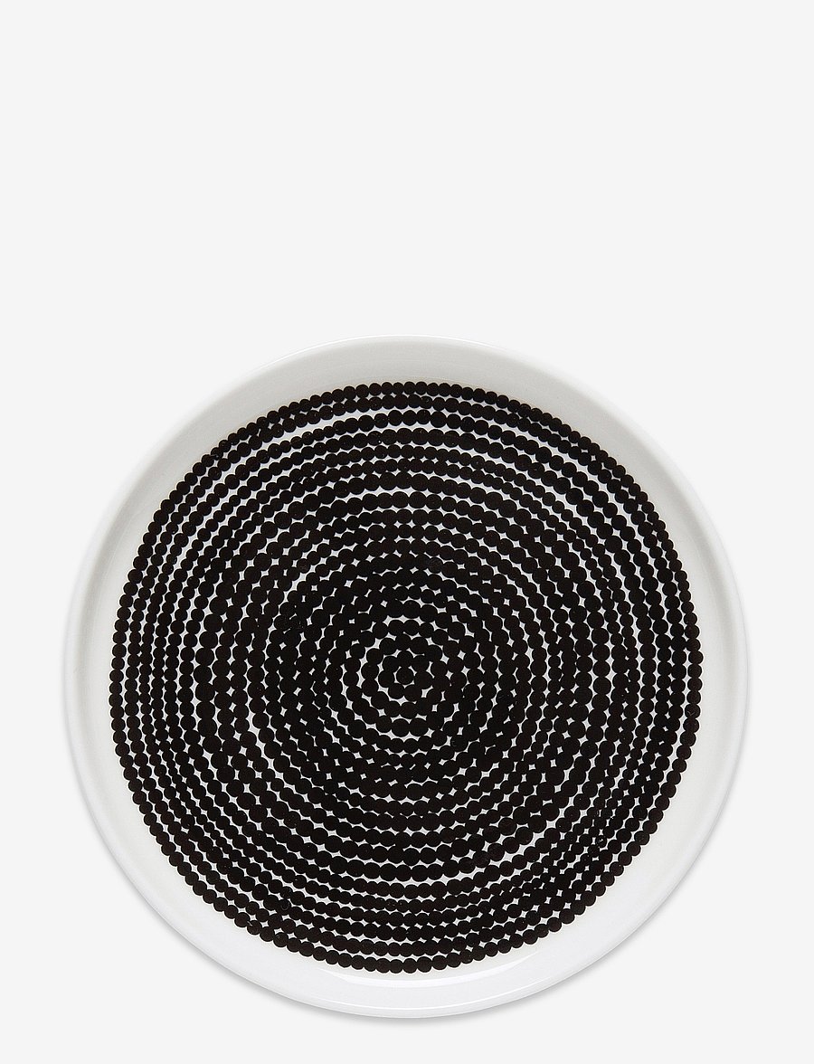 Marimekko Home - SIIRTOLAPUUT. PLATE 13,5 CM - die niedrigsten preise - white, black - 0