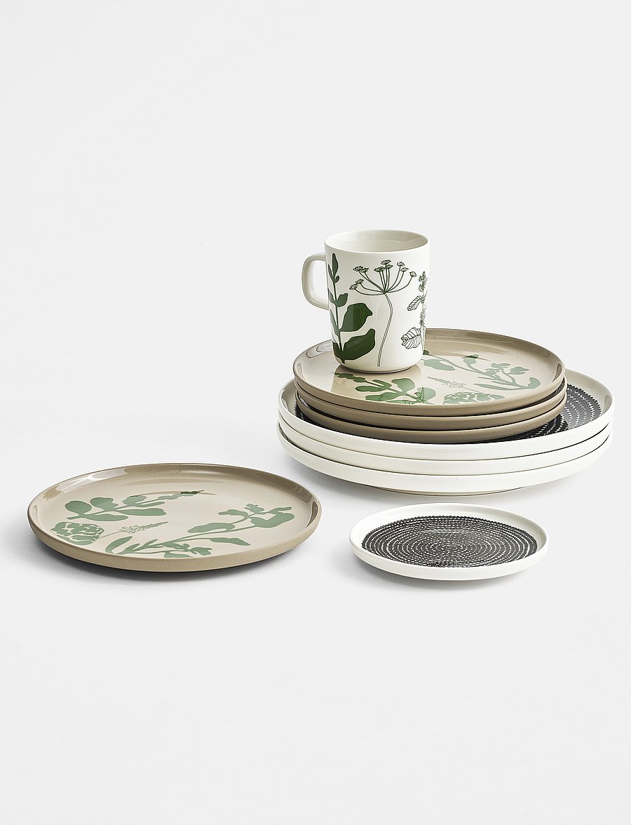 Marimekko Home - SIIRTOLAPUUT. PLATE 13,5 CM - die niedrigsten preise - white, black - 1