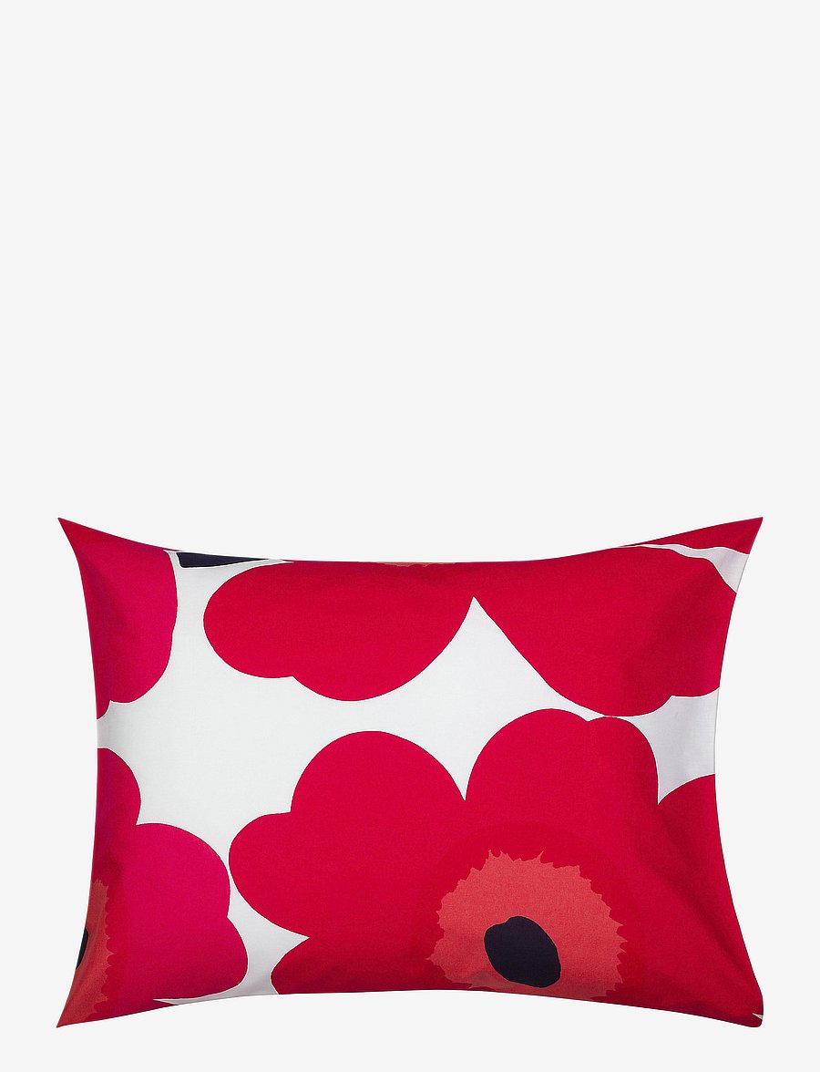 Marimekko Home - UNIKKO PILLOW CASE - kopfkissenbezüge - white, red - 1