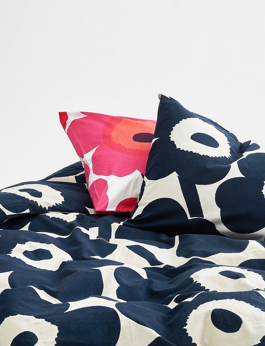 Marimekko Home - UNIKKO PILLOW CASE - kopfkissenbezüge - white, red - 0
