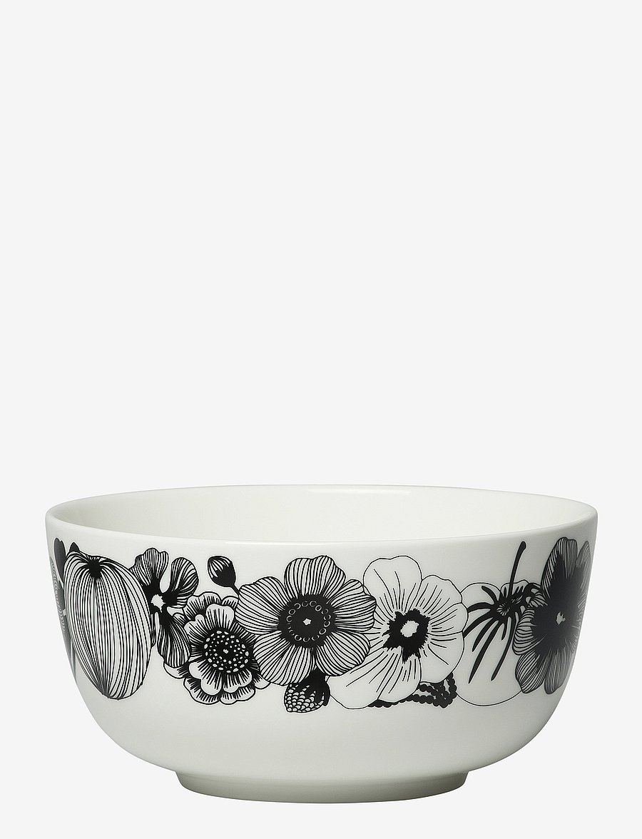 Marimekko Home - SIIRTOLAPUUTARHA BOWL 9 DL - serveerimisnõud - white, black - 1