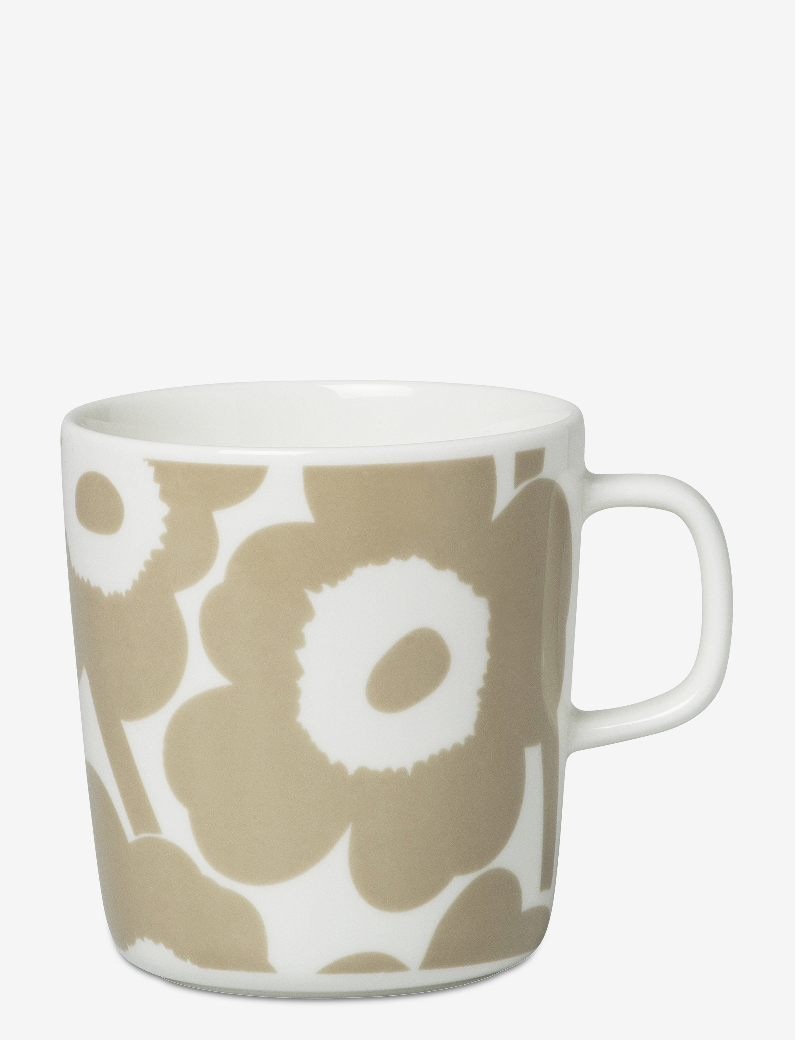 Marimekko Home UNIKKO MUG 4 DL - Kaffekopper - WHITE, BEIGE / white