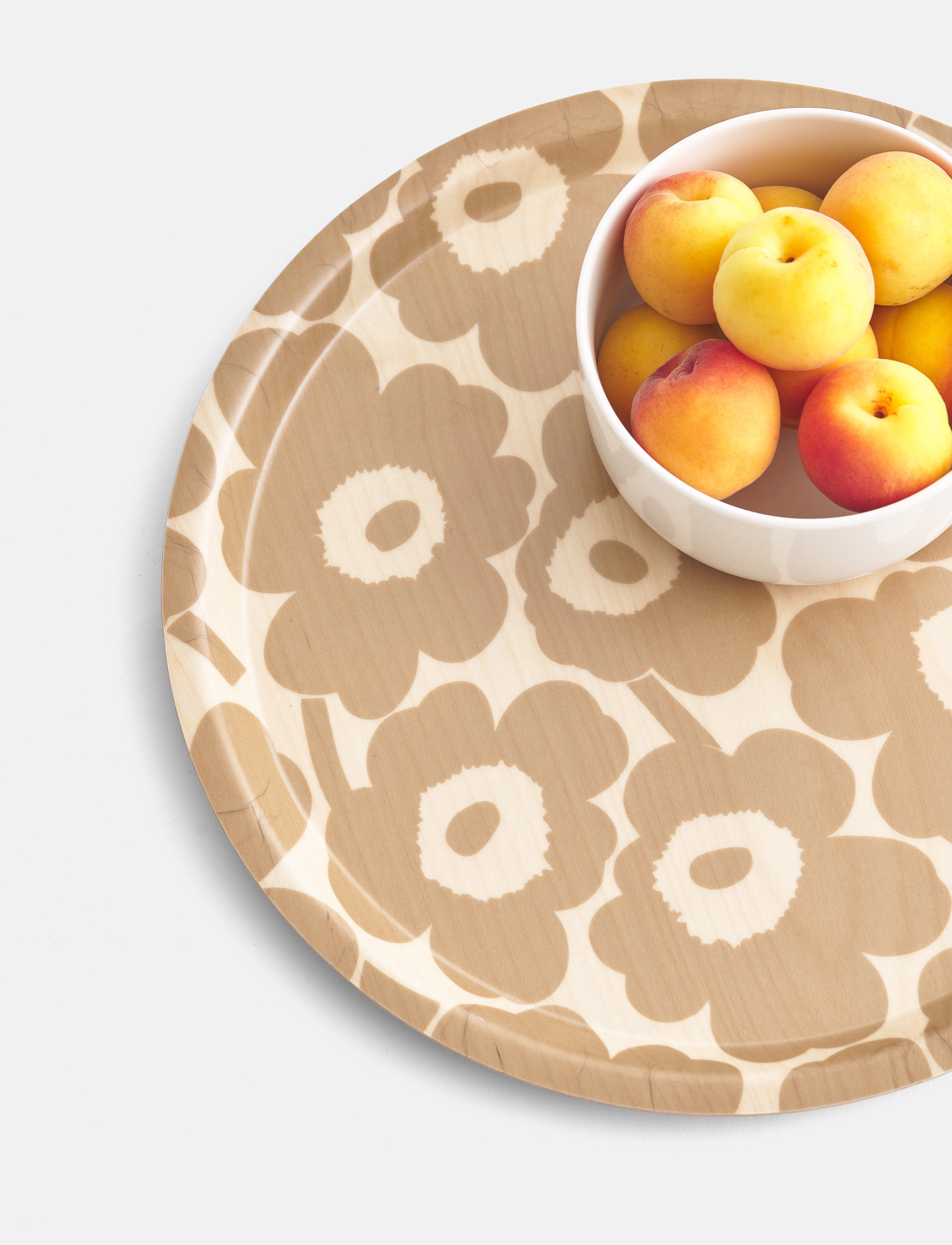 Marimekko Home Mini Unikko Tray 31 Cm, One Size, Dining & Table Accessories, Braun - Trays, Homeware
