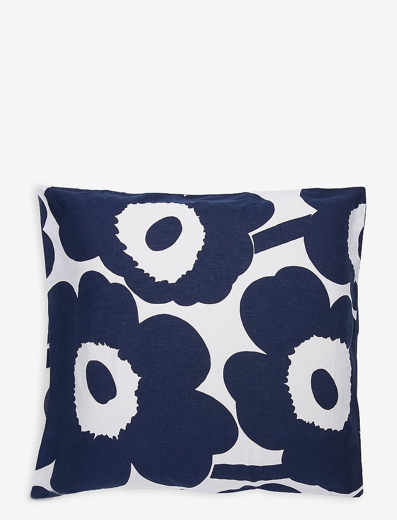 Marimekko Home - UNIKKO CO/LI PC 60X63-65X65 CM - die niedrigsten preise - cotton, dark blue - 0