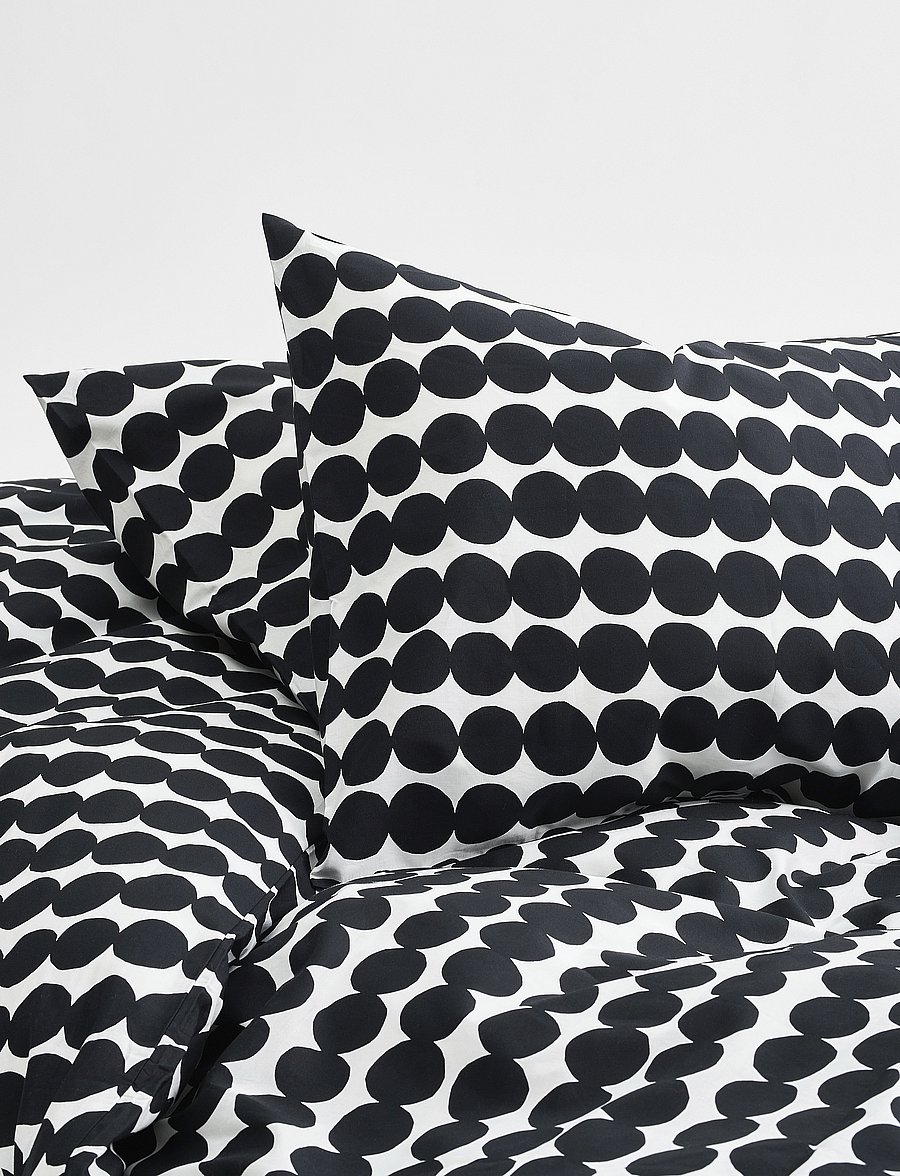 Marimekko Home - RÄSYMATTO PILLOWCASE - kopfkissenbezüge - white, black - 0