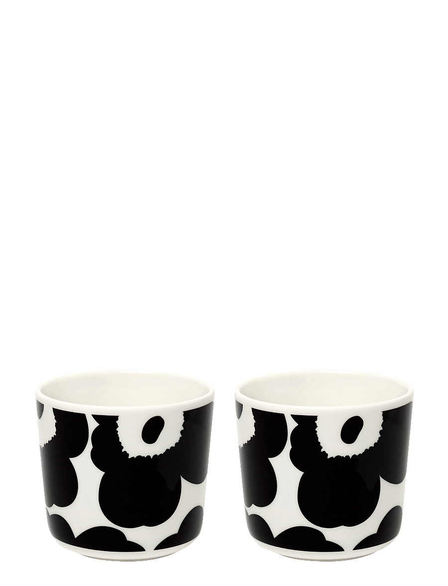 Marimekko Home - UNIKKO C.CUP 2DL W/OUT H 2PCS - osta hinna alusel - white, black - 1