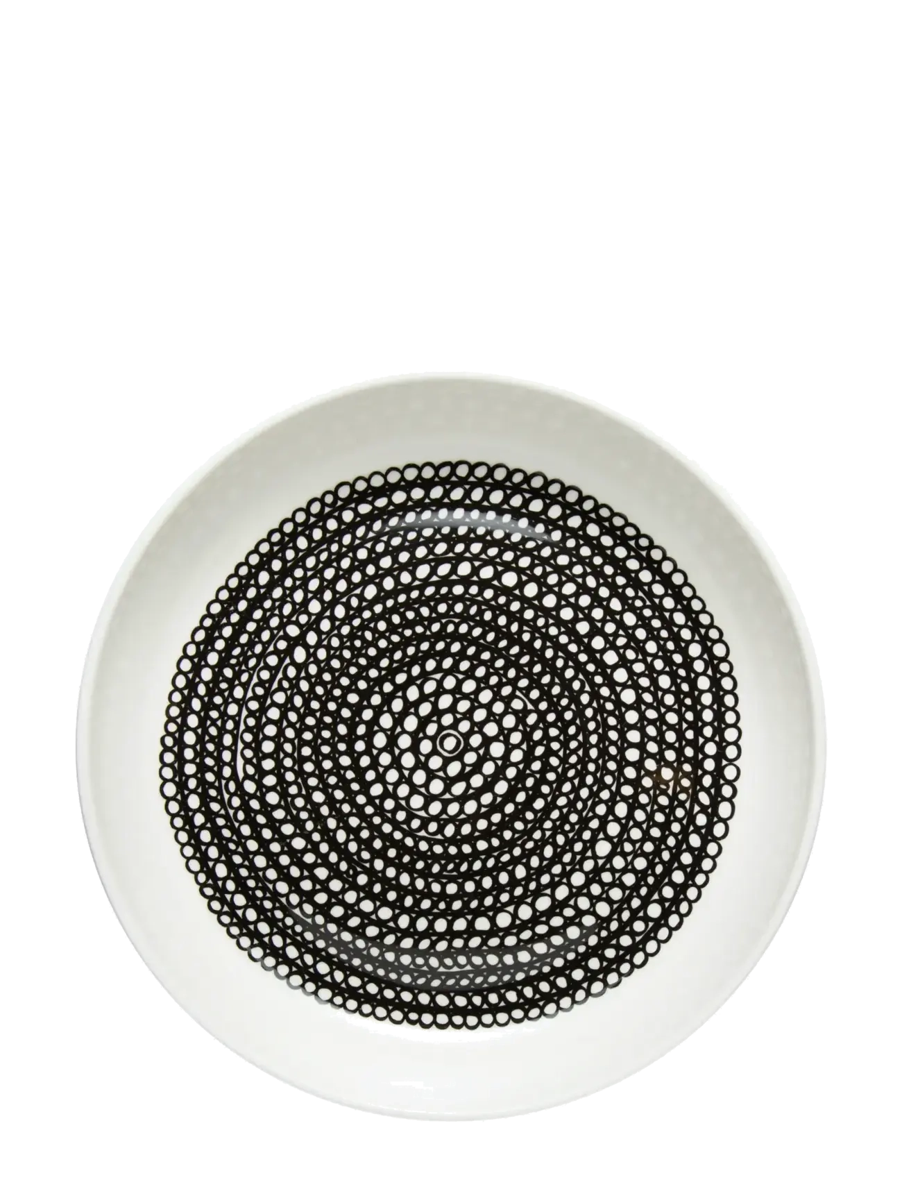 Marimekko Home SIIRTOLAPUUT. PLATE 20,5 CM - Frühstücksteller - WHITE, BLACK / multi