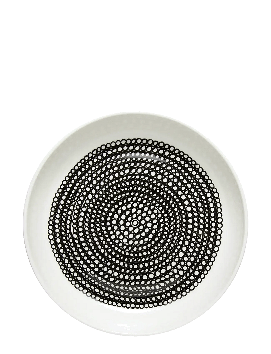 Marimekko Home - SIIRTOLAPUUT. PLATE 20,5 CM - white, black - 1