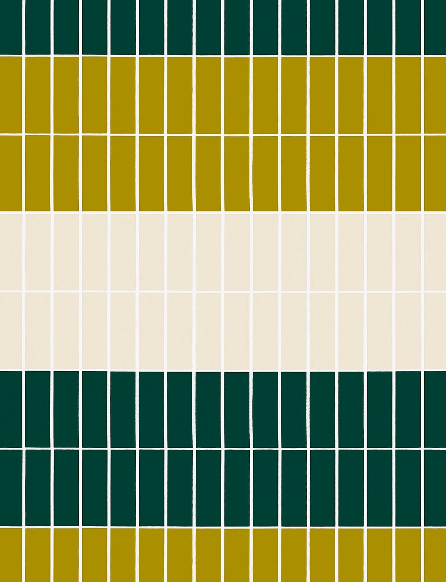 Marimekko Home - TIILISKIVI CUSHION COVER - padjakatted - dark green, beige, lime - 2