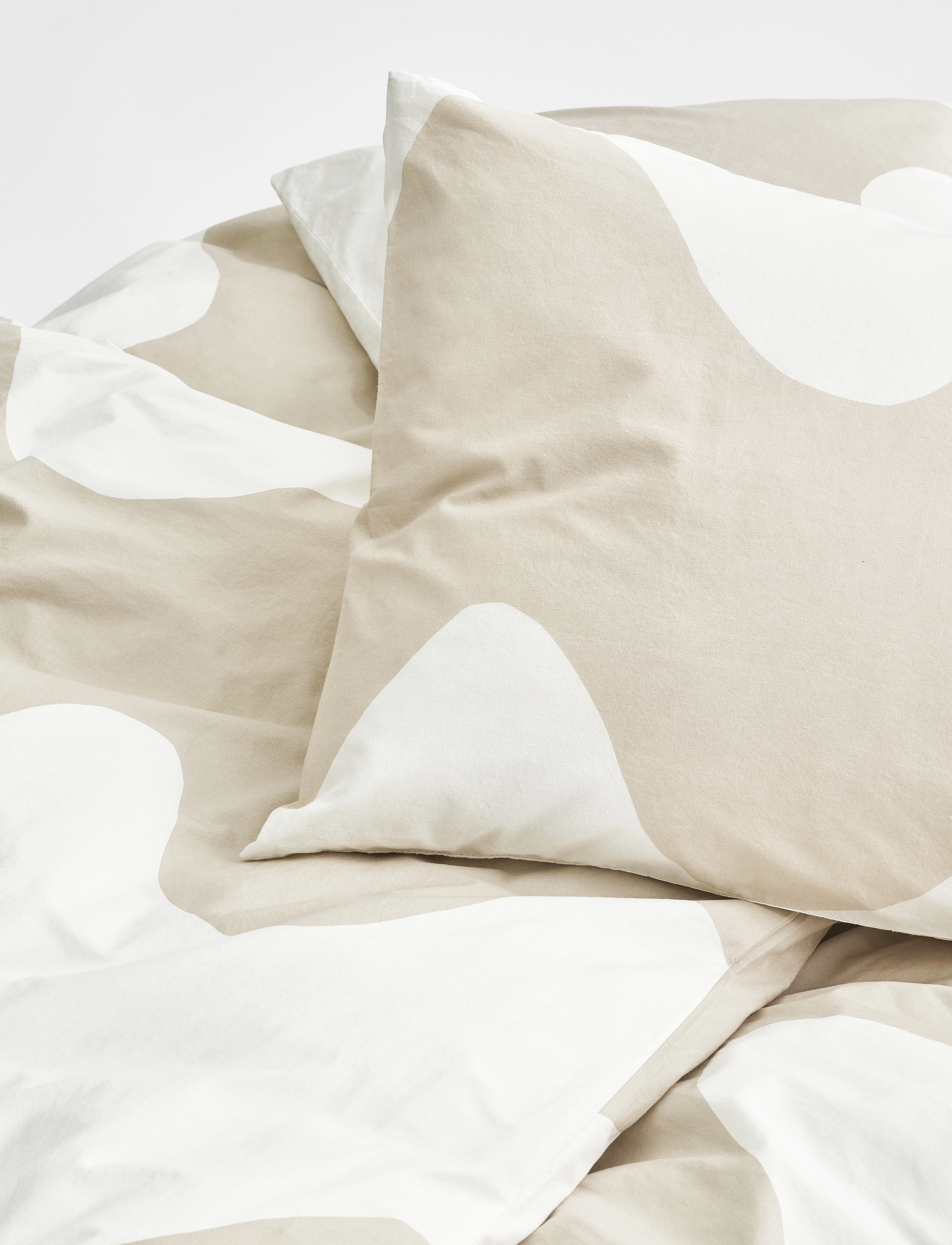 Marimekko Home - LOKKI DUVET COVER - pussilakanat - white, beige - 0