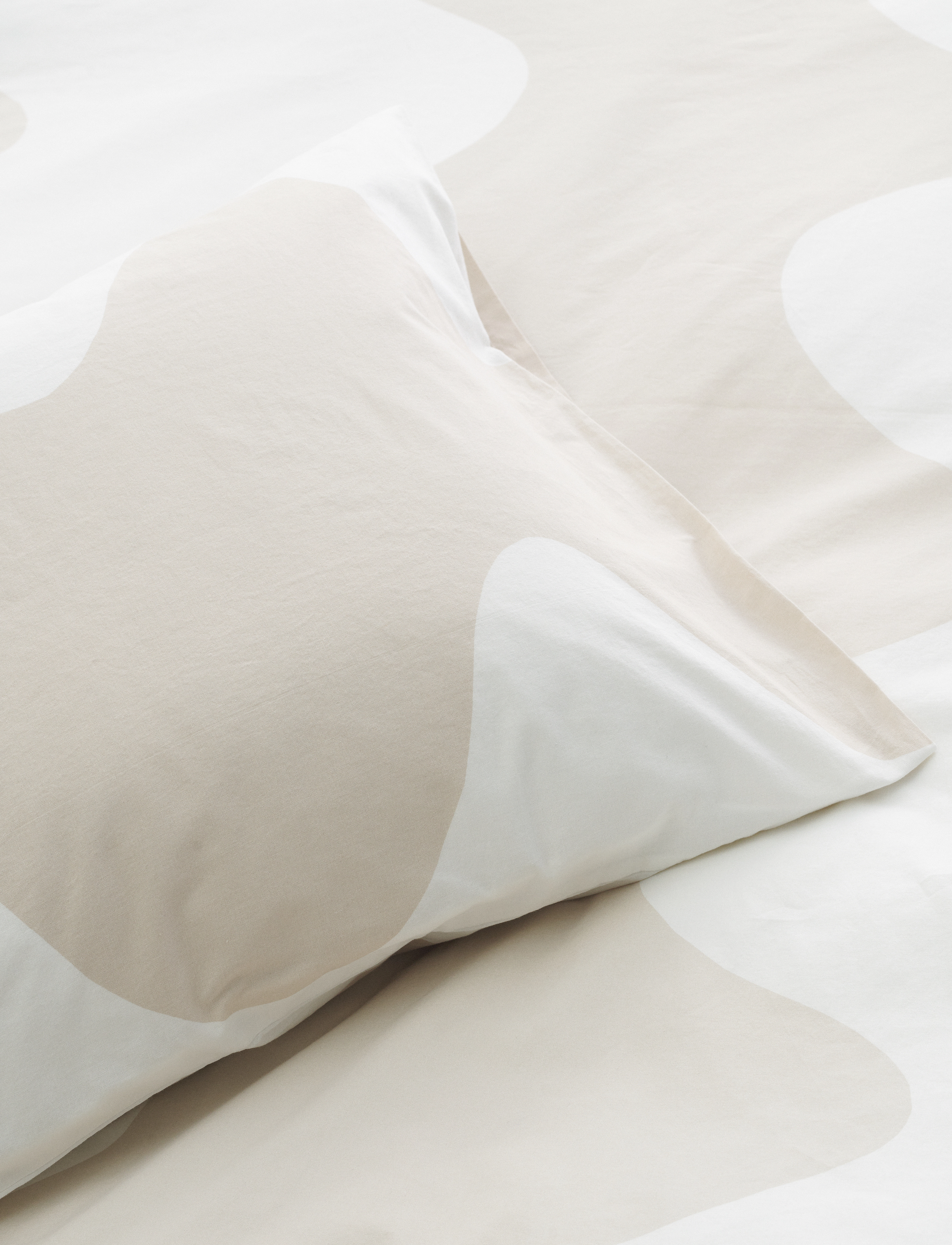 Marimekko Home Lokki Pillow Case, 65X65 cm, Bedtextiles, Beige - Cases, Homeware
