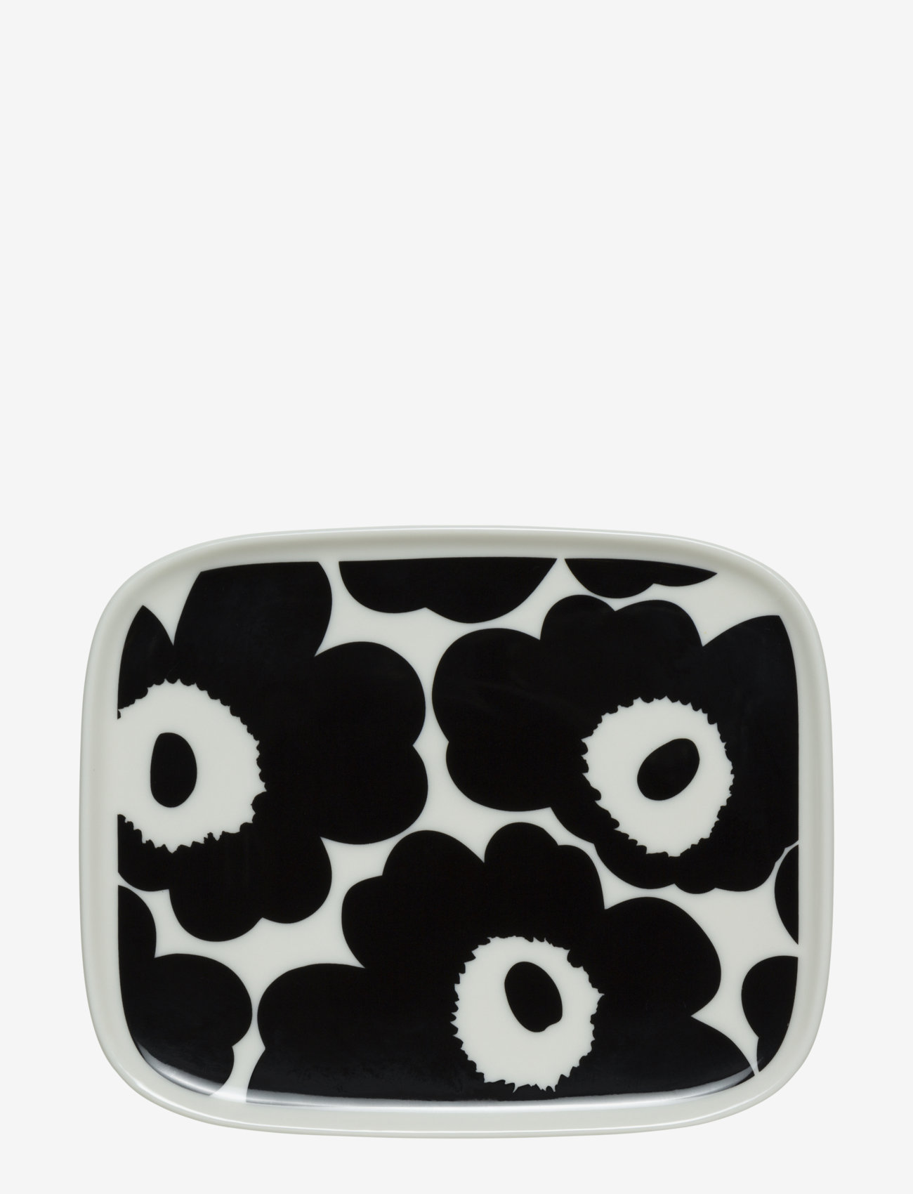 Marimekko Home - UNIKKO PLATE - frühstücksteller - white, black - 1