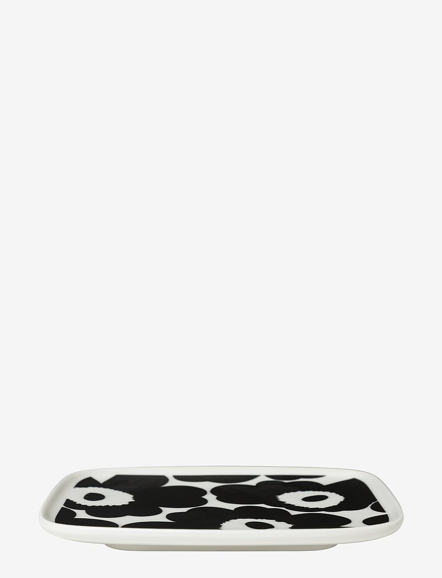 Marimekko Home - UNIKKO PLATE - die niedrigsten preise - white, black - 1