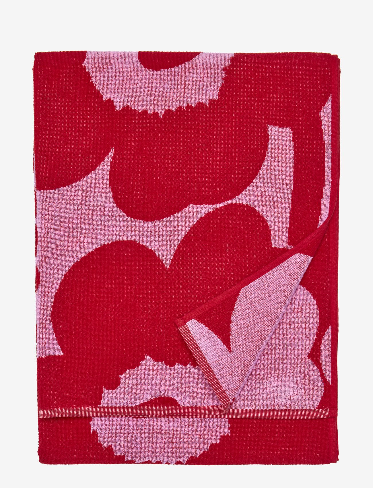 Marimekko Home - UNIKKO BATH TOWEL 70X150 CM - rankų ir vonios rankšluosčiai - pink/red - 0