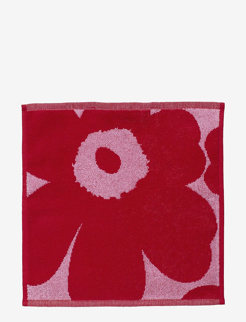 Marimekko Home - UNIKKO MINI TOWEL 30X30 CM - ansiktshanddukar - pink/red - 0