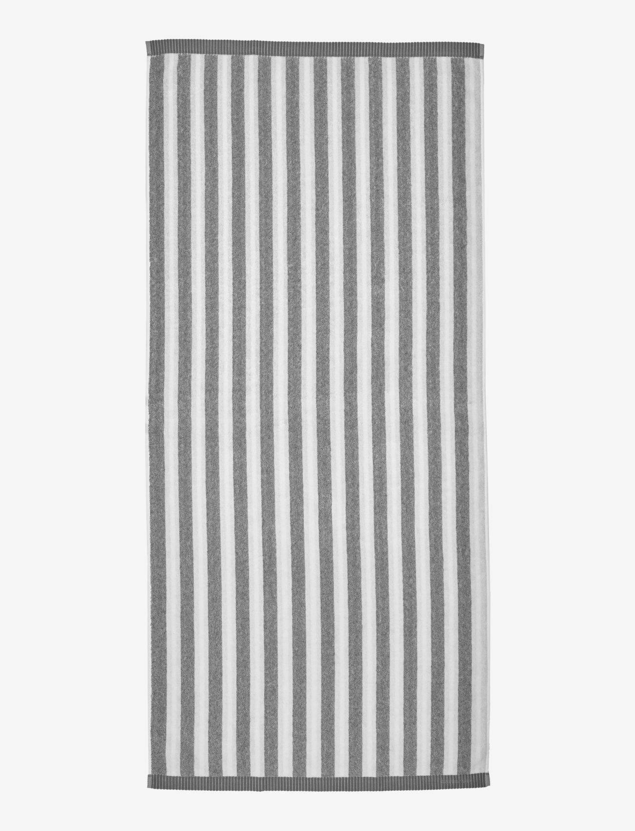 Marimekko Home - KAKSI RAITAA BATH TOWEL 70X150 - essuie-mains & serviettes de bain - white/grey - 1