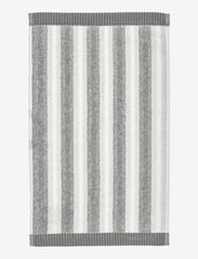 Marimekko Home - KAKSI RAITAA GUEST TOWEL 30X50 - gæstehåndklæder - white/grey - 1