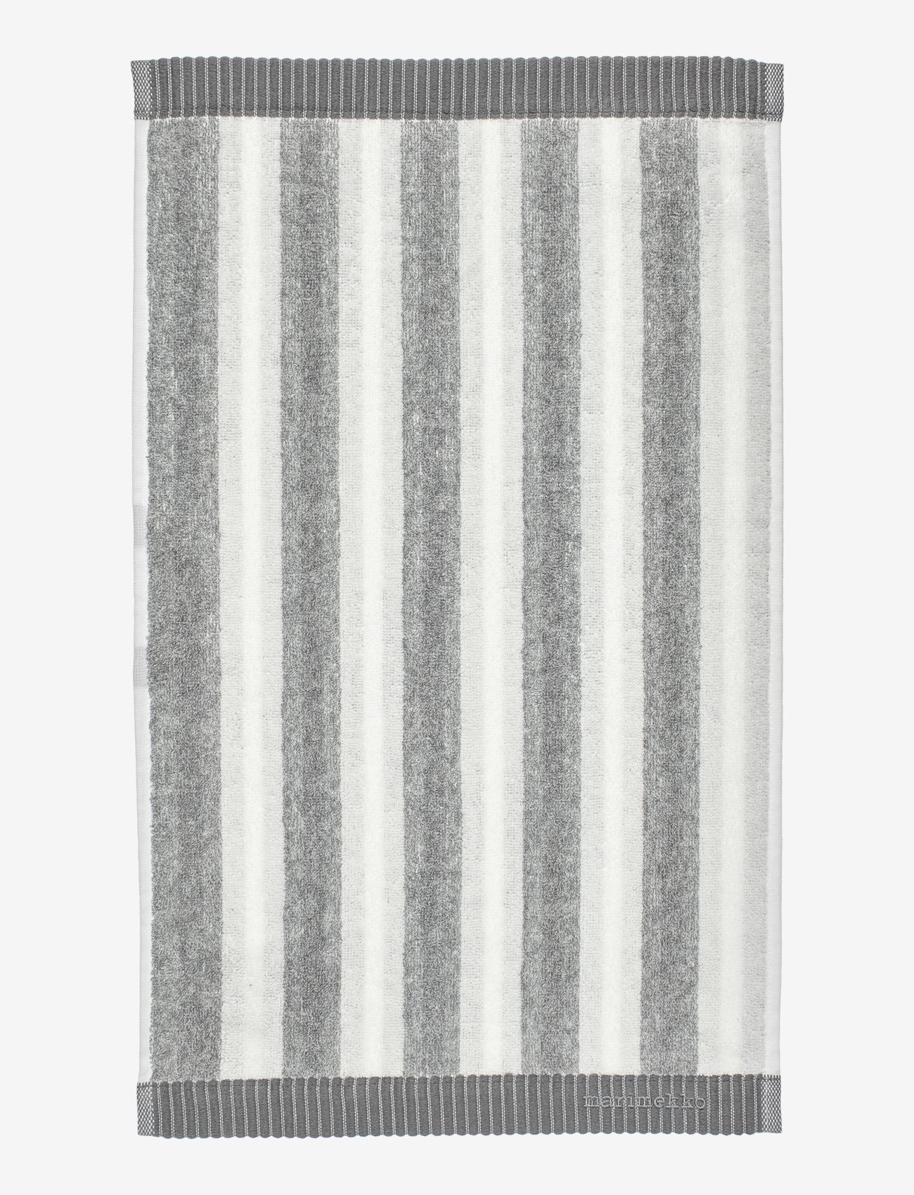 Marimekko Home - KAKSI RAITAA GUEST TOWEL 30X50 - white/grey - 1