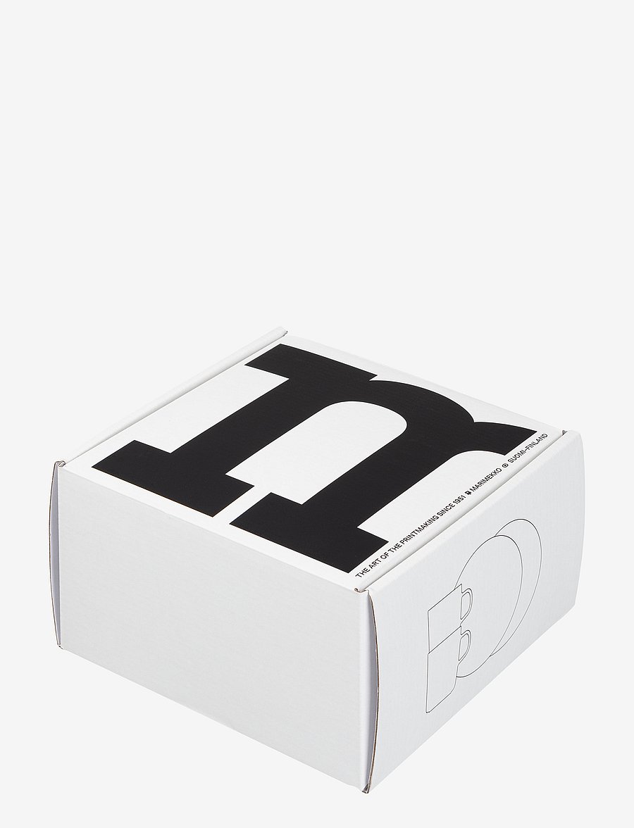 Marimekko Home - UNIKKO BREAKFAST SET 2PCS M+P - tasses à café - white,black - 1
