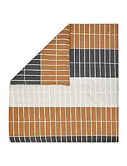 Marimekko Home - TIILISKIVI Duvet Cover 240X220 CM - håndklæder - dark brown, beige, charcoal - 0