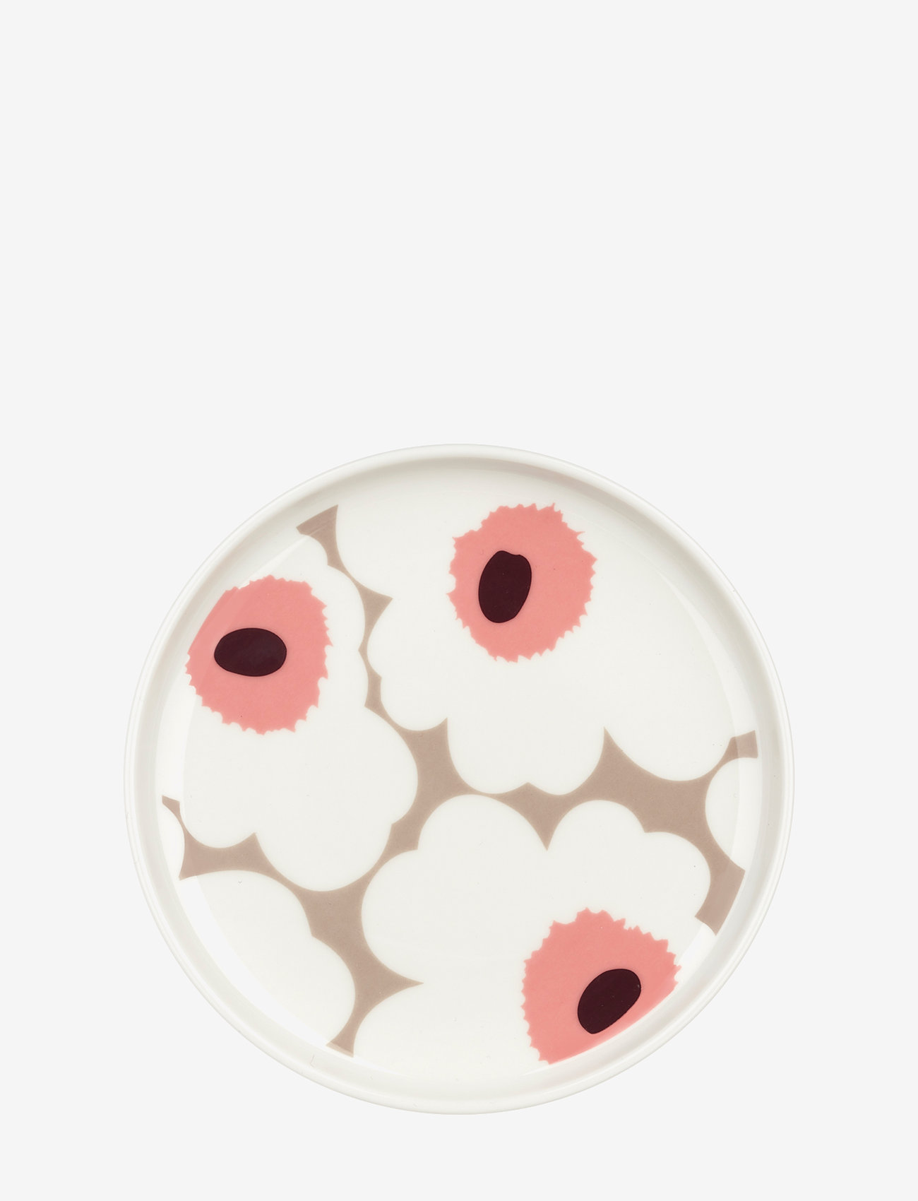 Marimekko Home - UNIKKO PLATE 13,5 CM - white,clay,powder,dark wine - 0
