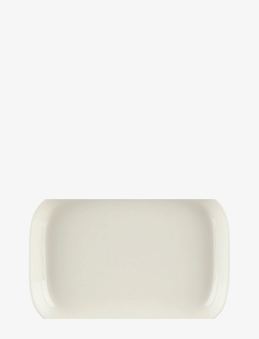 Marimekko Home - SIIRTOL. SERVING DISH 18X25CM - servierplatten - white, clay - 1