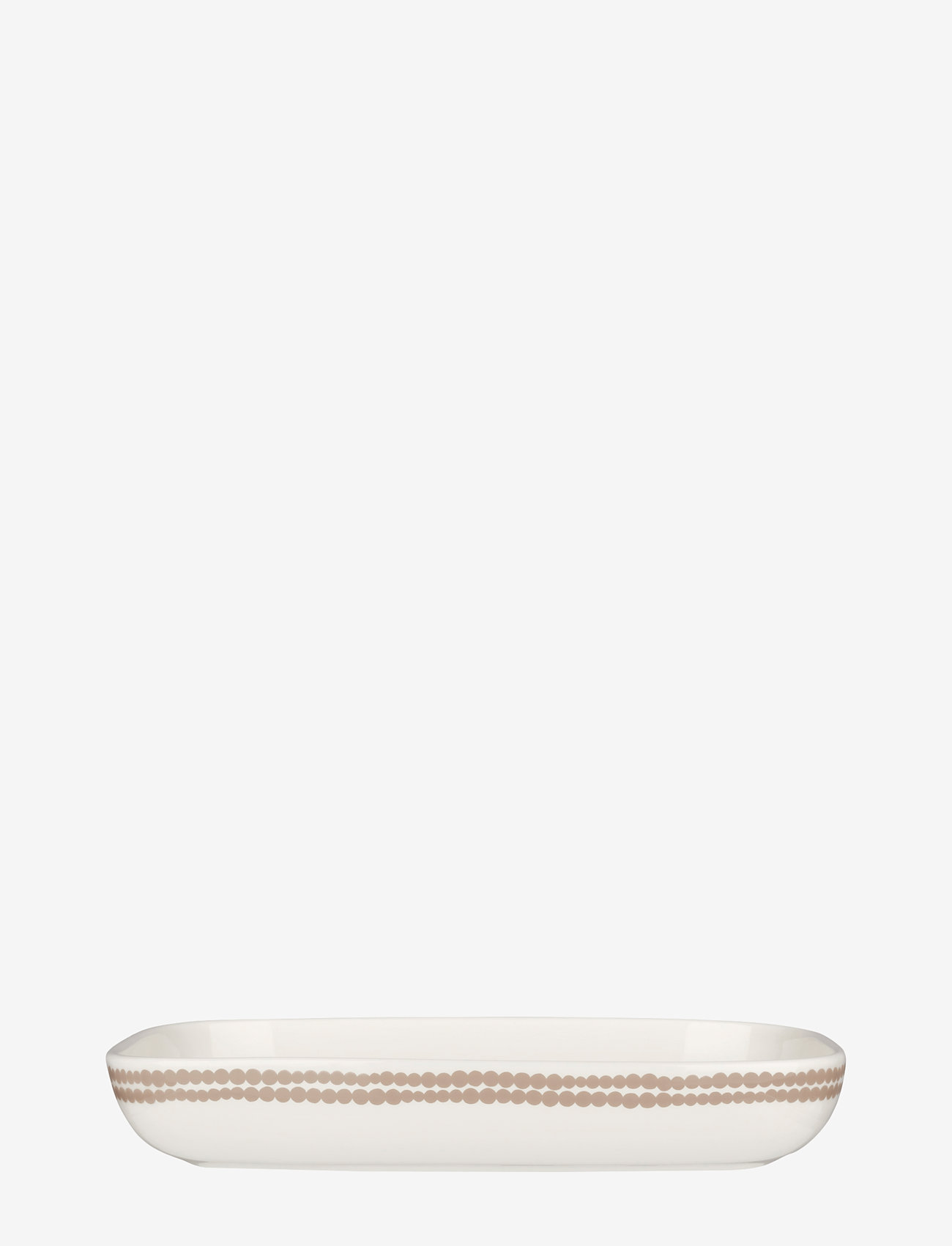 Marimekko Home - SIIRTOL. SERVING DISH 18X25CM - serveringsfade - white, clay - 2