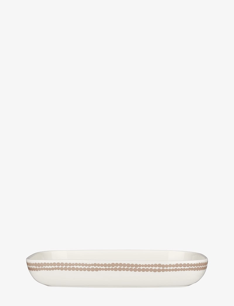 Marimekko Home - SIIRTOL. SERVING DISH 18X25CM - osta hinna alusel - white, clay - 1