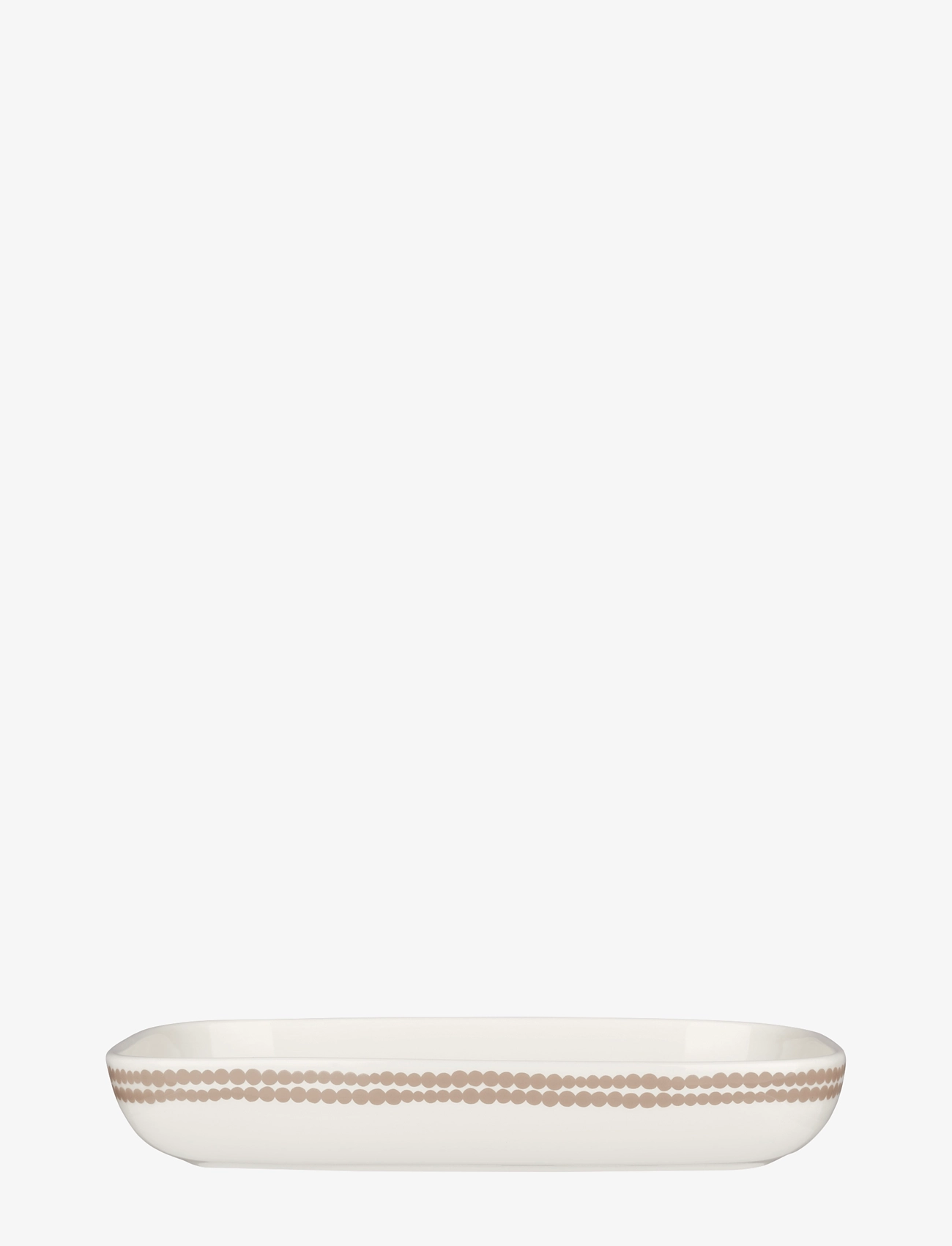 Marimekko Home - SIIRTOL. SERVING DISH 18X25CM - plats de service & plateaux - white, clay - 2