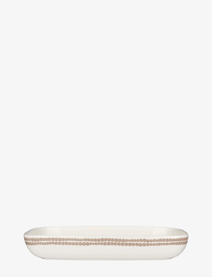 Marimekko Home - SIIRTOL. SERVING DISH 18X25CM - servierplatten - white, clay - 2