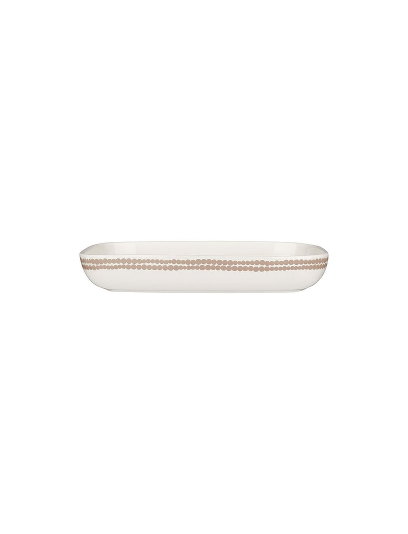 Marimekko Home - SIIRTOL. SERVING DISH 18X25CM - osta hinna alusel - white, clay - 3