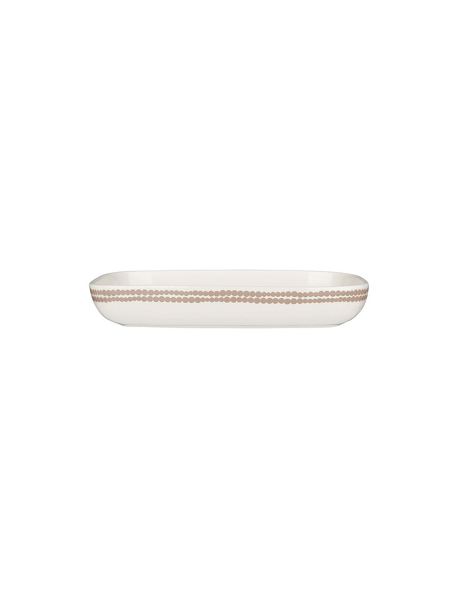 Marimekko Home - SIIRTOL. SERVING DISH 18X25CM - servierplatten - white, clay - 3