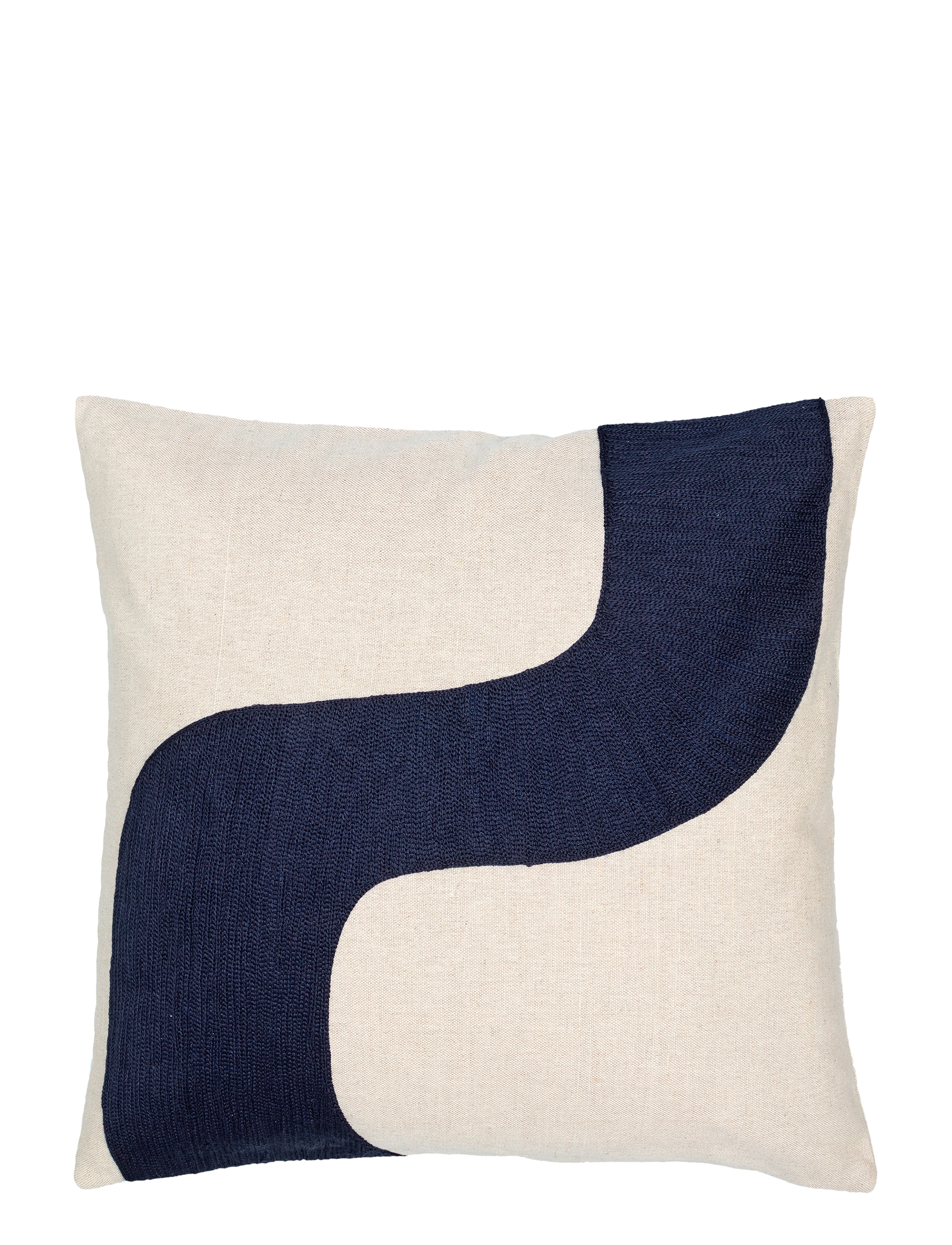 Marimekko Home SEIREENI CUSHION COVER 50X50 - Marimekko Home - LINEN, DARK BLUE / beige