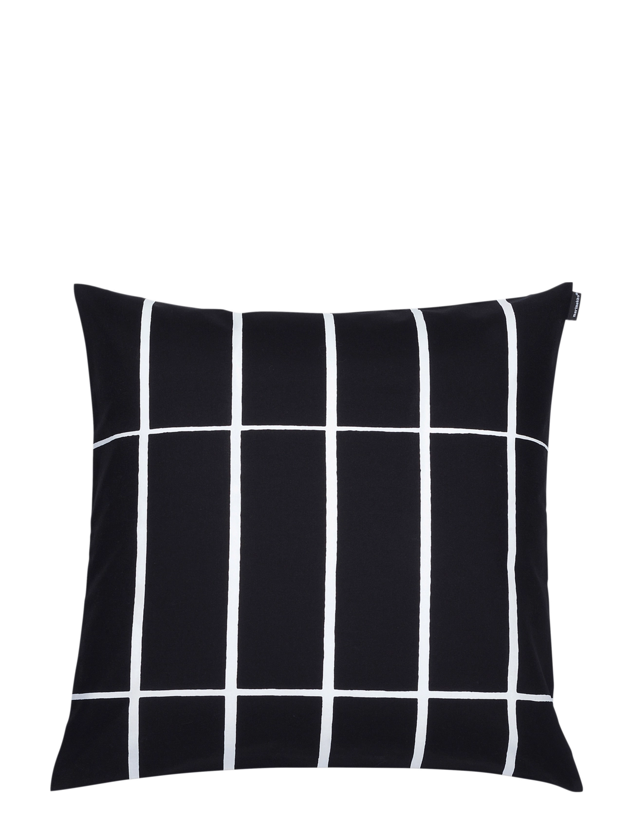 Marimekko Home TIILISKIVI C.COVER 50X50CM - Tekstiler - BLACK, WHITE / black