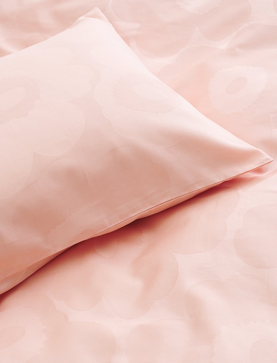 Marimekko Home - UNIKKO JACQUARD PC 50X60 CM - tyynyliinat - powder, pink - 0