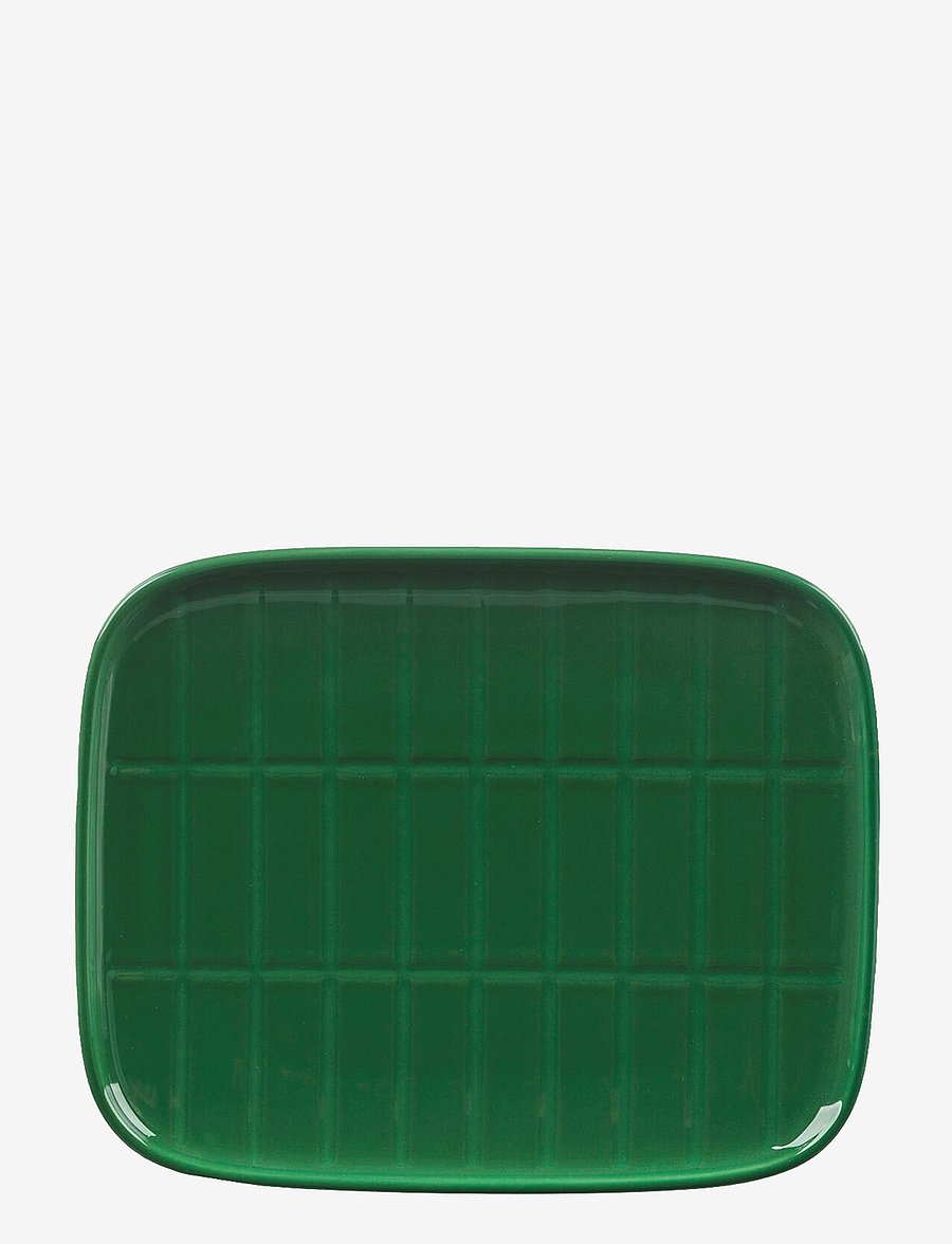 Marimekko Home - TIILISKIVI PLATE 15X12 CM - dk.green - 0