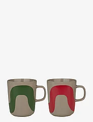 Marimekko Home - SEIREENI MUG - kavos puodeliai - terra, green, red - 0