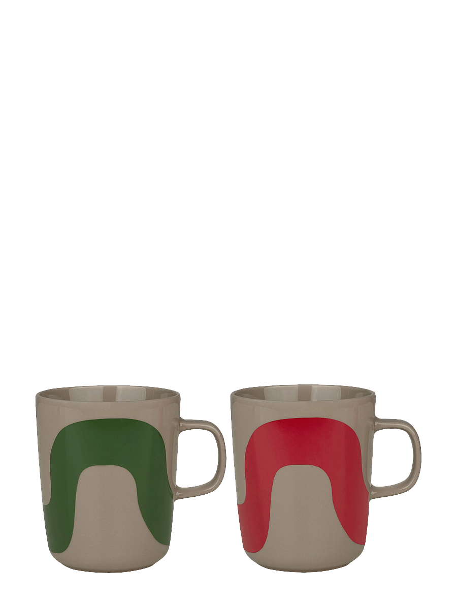 Marimekko Home - SEIREENI MUG - kaffetassen - terra, green, red - 0