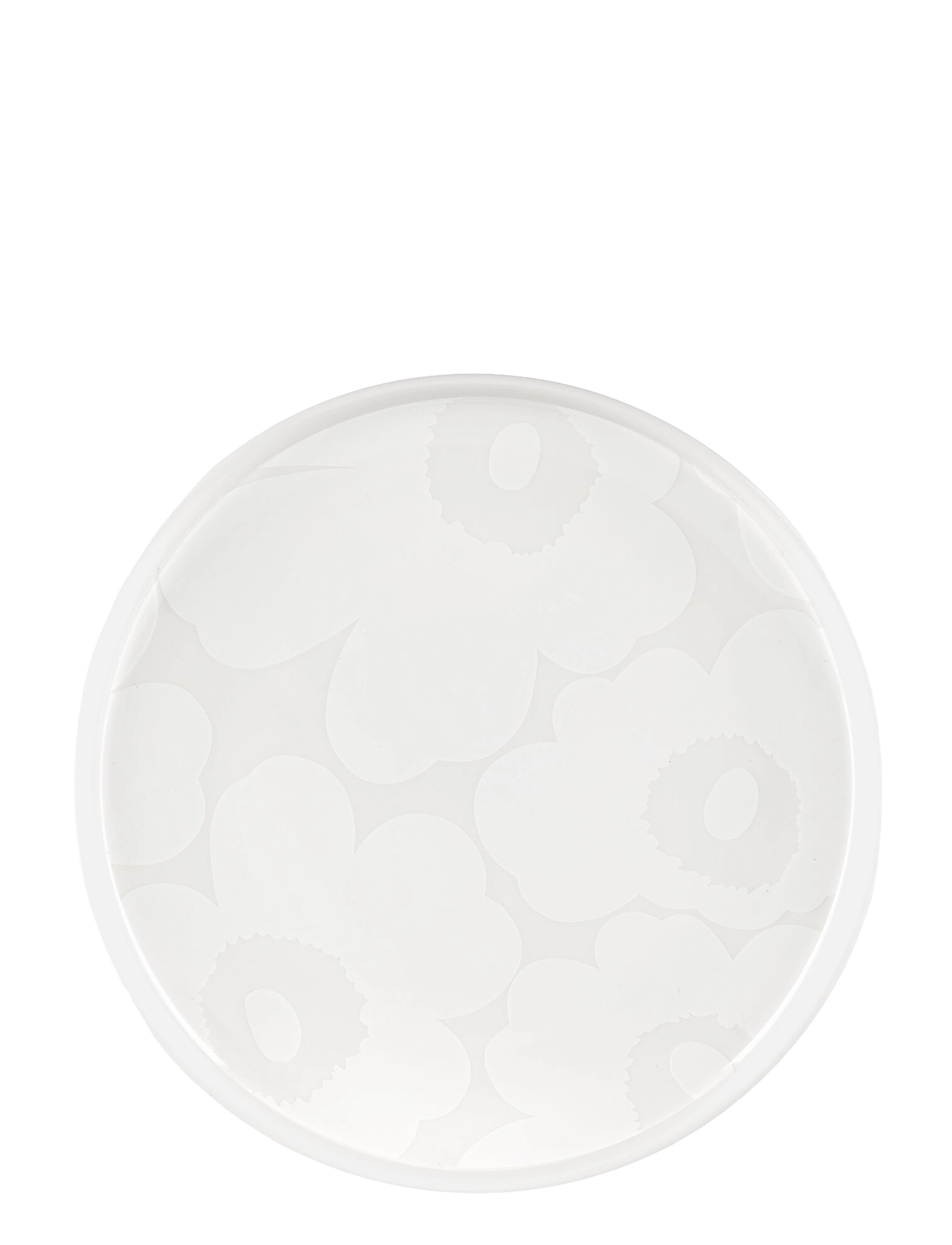 Marimekko Home UNIKKO PLATE 20CM - Presenter - WHITE, OFF WHITE / white