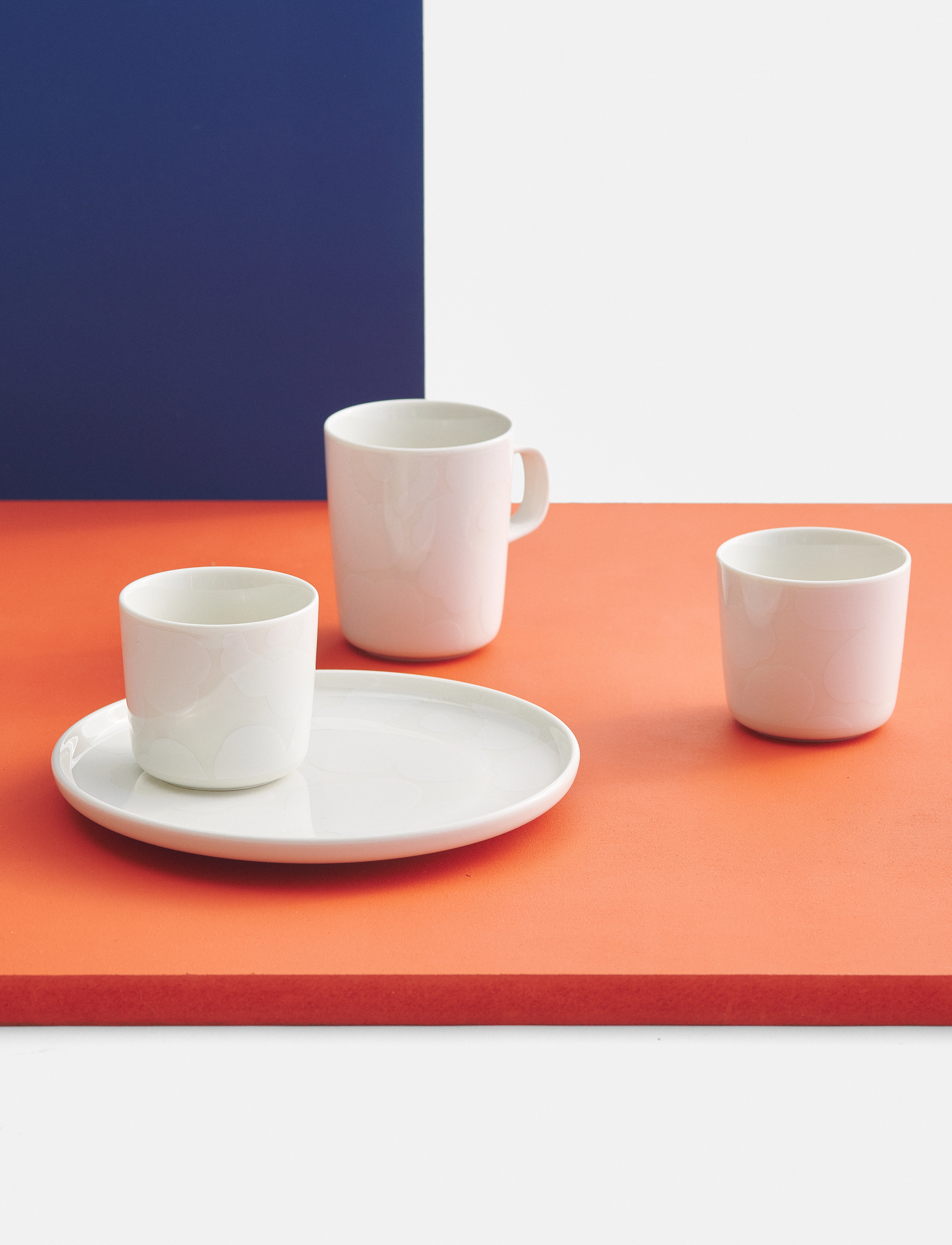 Marimekko Home Unikko Plate 20Cm, Ø 20 cm, Plates, Weiß - Dinner Homeware