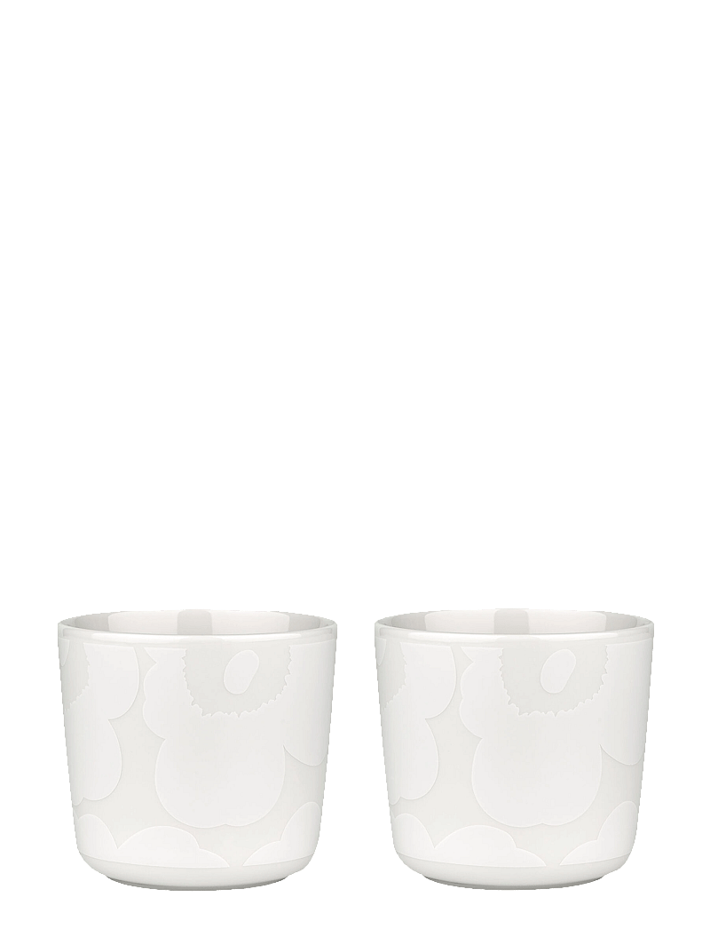 Marimekko Home - UNIKKO K.KUPPI 2DL 2 PCS - kohvitassid - white, off white - 1