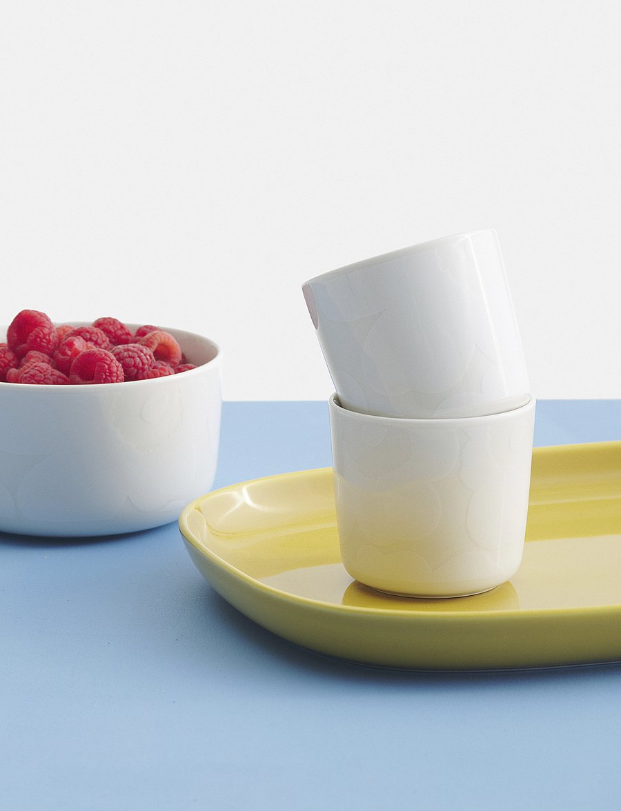 Marimekko Home - UNIKKO K.KUPPI 2DL 2 PCS - kaffetassen - white, off white - 0