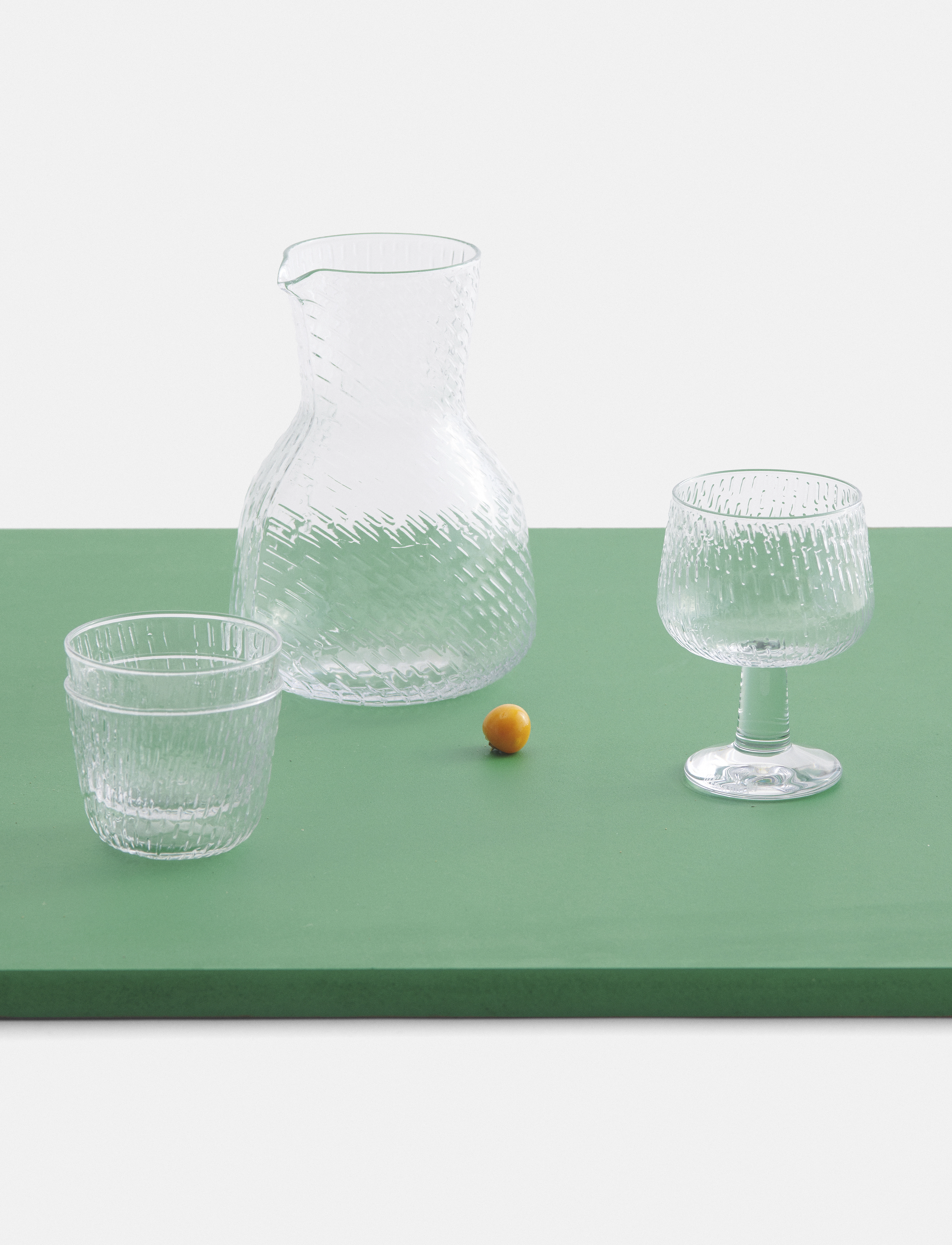 Marimekko Home Syksy Goblet 2,5 Dl, 25 CL, Wine Glass, Nackt - White Glasses, Homeware