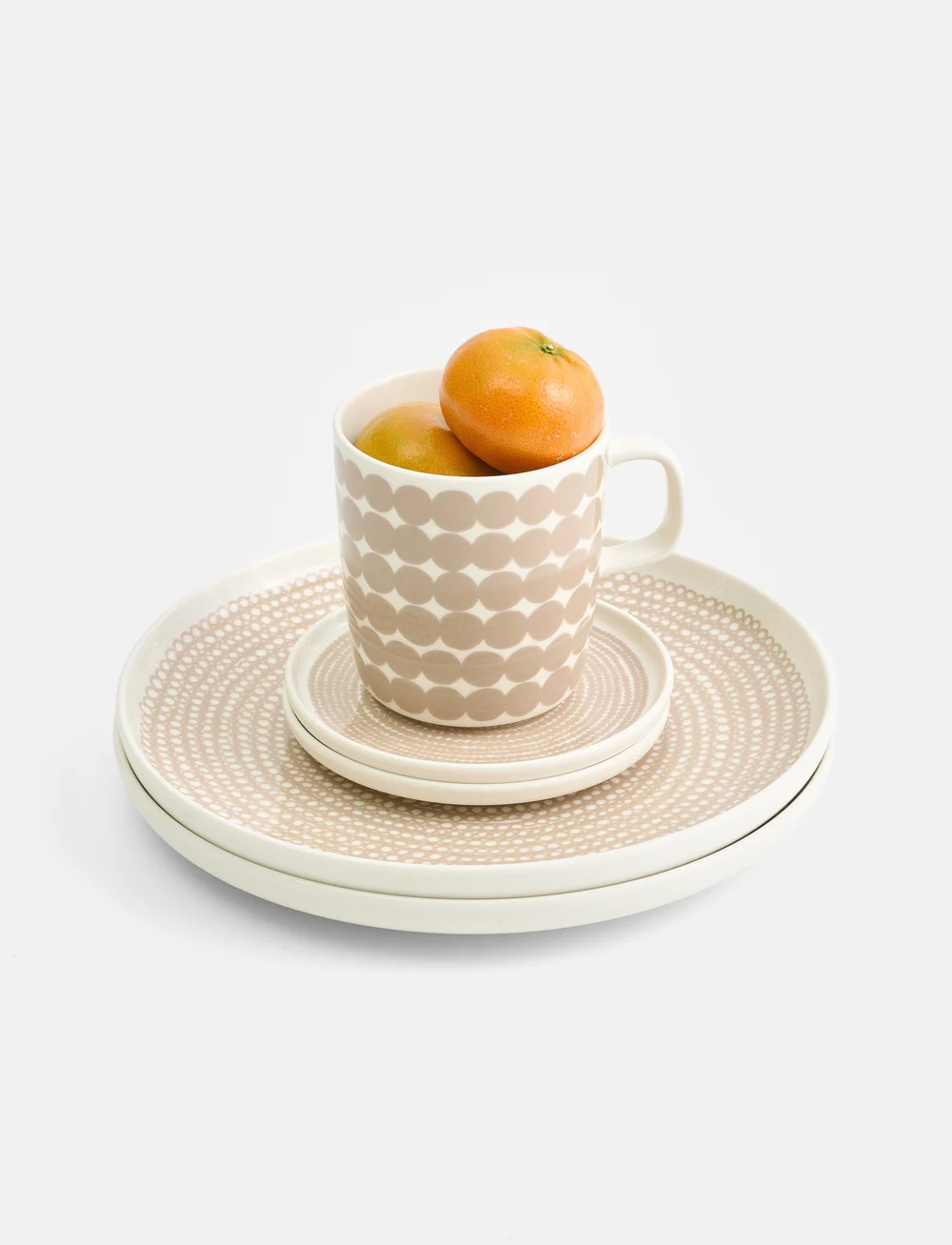 Marimekko Home - OIVA/RÄSYMATTO MUG 4 DL - kohvitassid - white, beige - 1