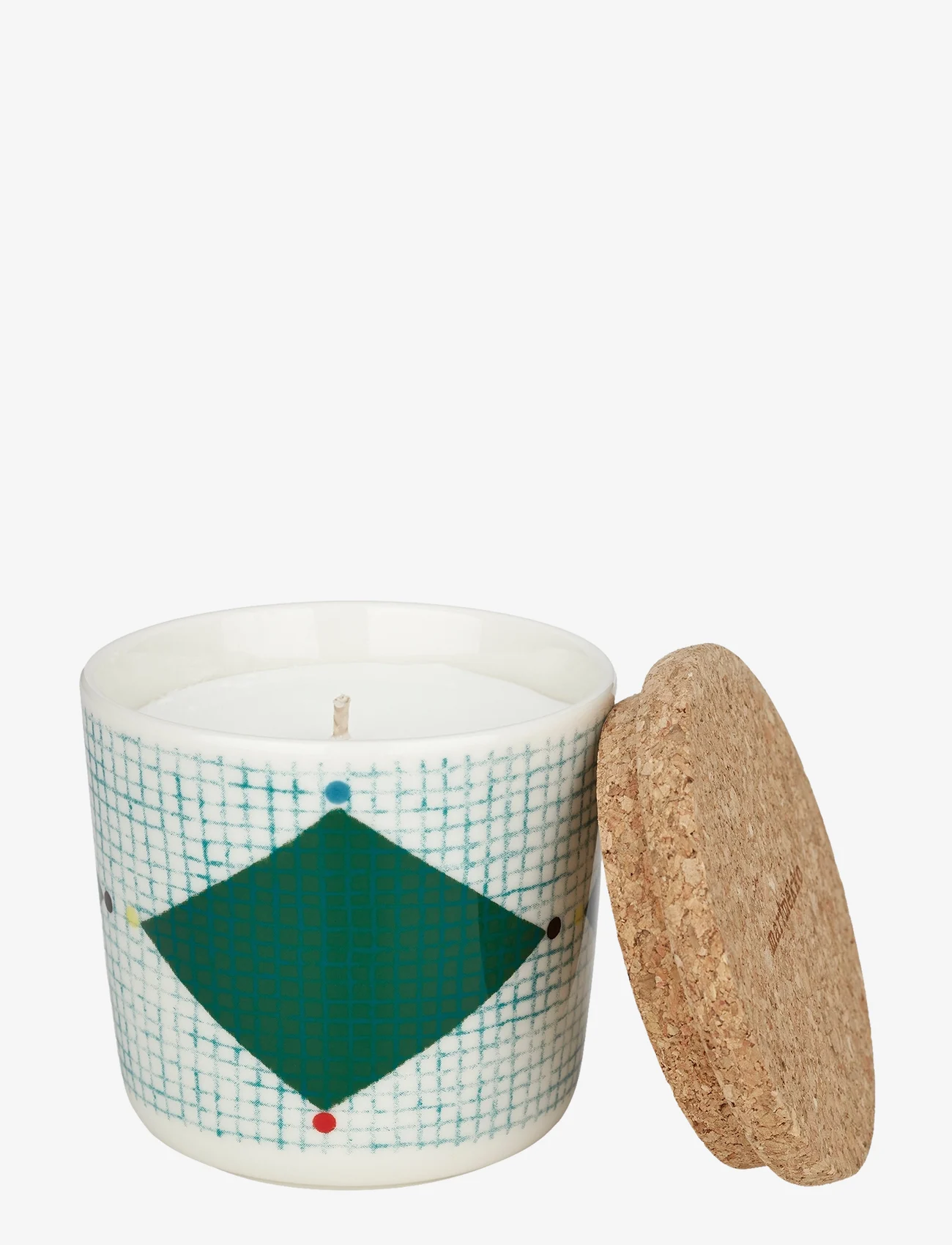 Marimekko Home - LOSANGE SCENTED CANDLE - scented candles - white, green, petrol blue, red - 0