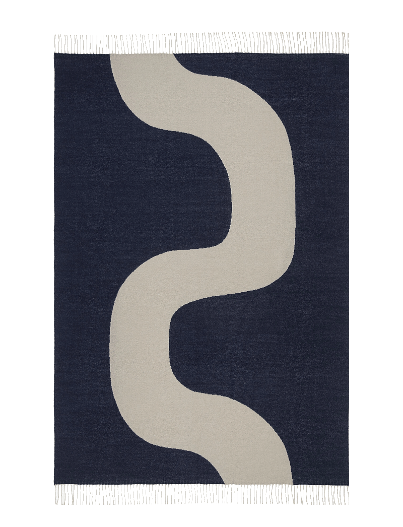 Marimekko Home - SEIREENI BLANKET - blankets & throws - off white, darkblue - 0