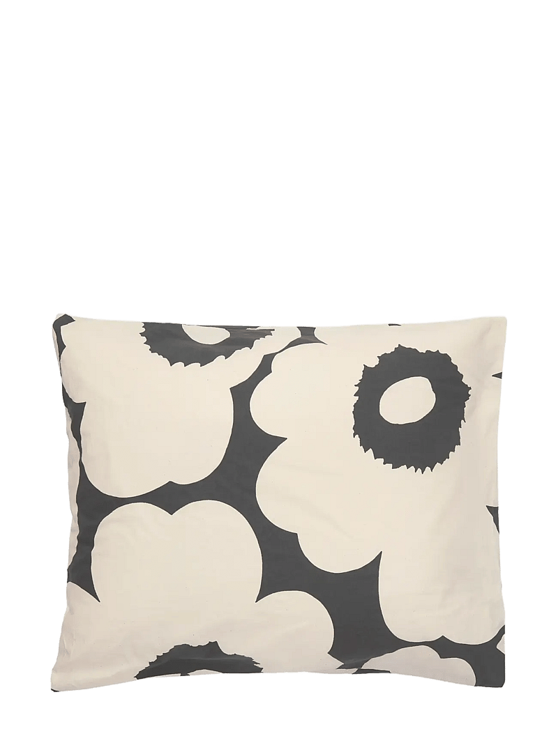 Marimekko Home - UNIKKO PC 60X63-65X65CM - køb efter pris - charcoal, off white - 0