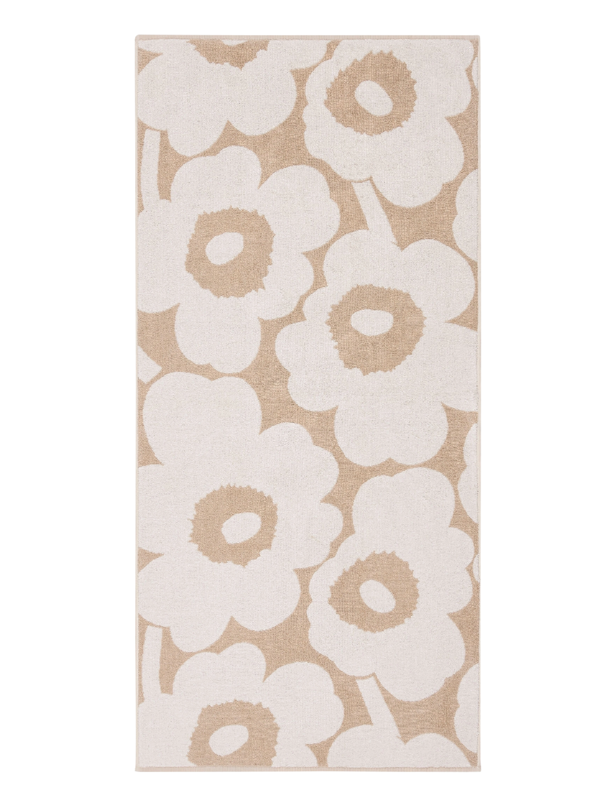 Marimekko Home Unikko Bath Towel 70X150 Cm, Bath Håndklæde, Beige, Str: 70X150CM
