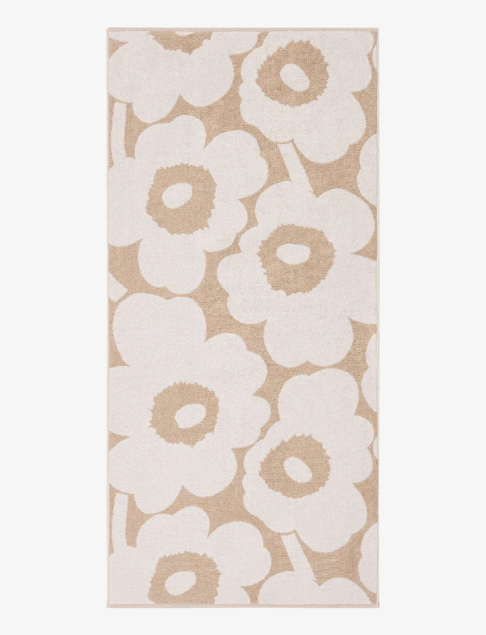 Marimekko Home - UNIKKO BATH TOWEL 70X150 CM - badlakan - beige, white - 0